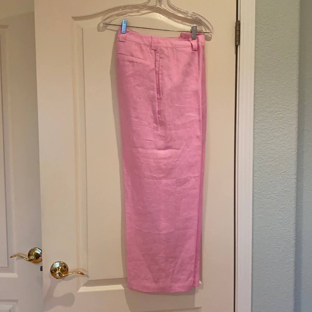 Pink Wide Leg Women's Pants - Classic High Waist